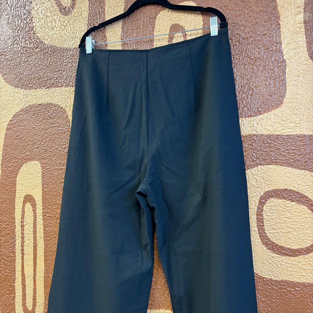 Disturbia Lucia Embroidered Firefly Pleat Trousers Black Wide Leg US 12 NEW - Picture 4 of 9